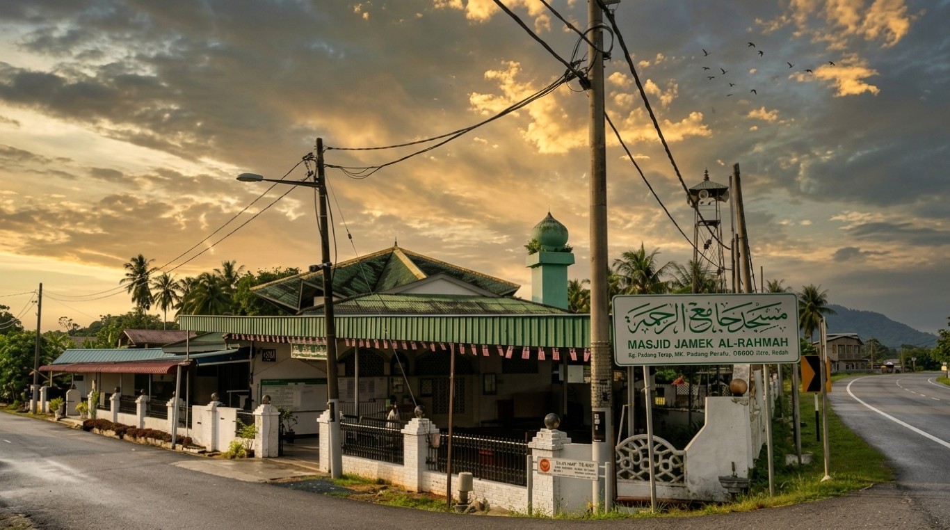 MASJID PADANG PERAHU (JAMEK AR RAHMAH) in Kedah