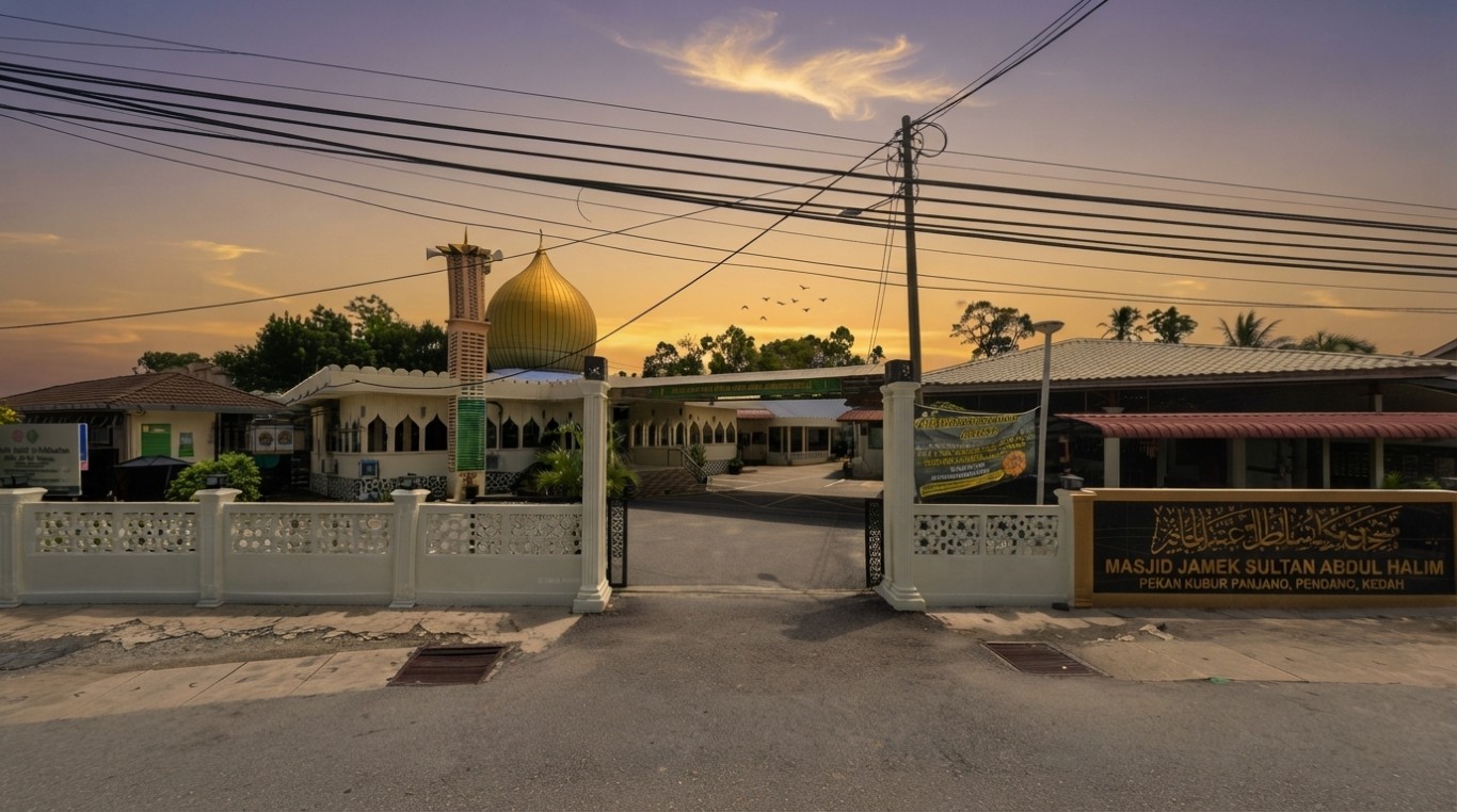 MASJID JAMEK SULTAN ABDUL HALIM KUBUR PANJANG in Kedah
